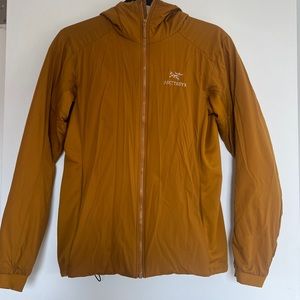 Orange arc’teryx jacket